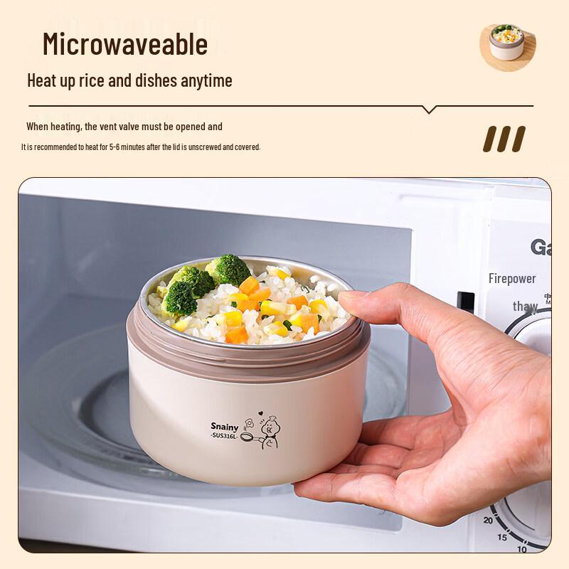 DM 316L Stainless Steel Insulated Food Bowl