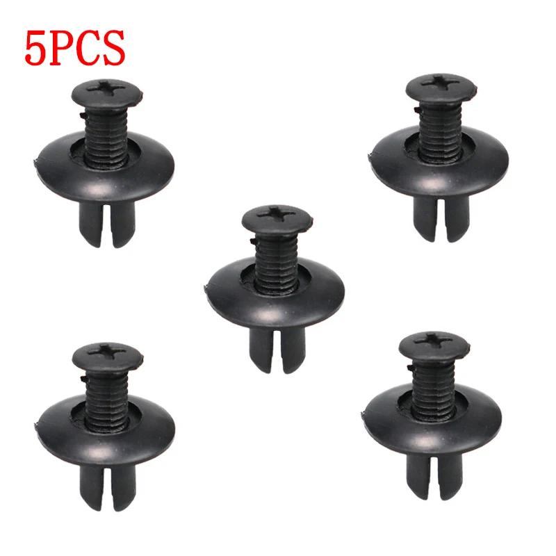 5/10PCS Universal 8mm Plastic Expansion Screws Through Hole Car Bumper Mudguard Fender Trunk Clip Decorative Plastic Clip