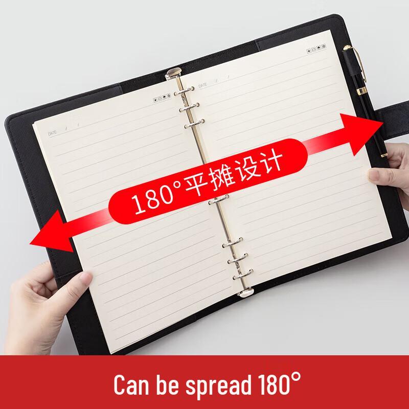 M&G Office 18K Thread-Bound Leather Notebook