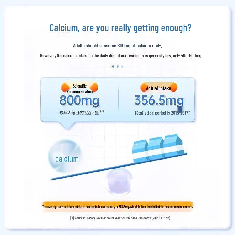 Ren Hezuoning Calcium & Vitamin D Softgels, 100 Capsules - Supplement for Teens, Adults, and Seniors