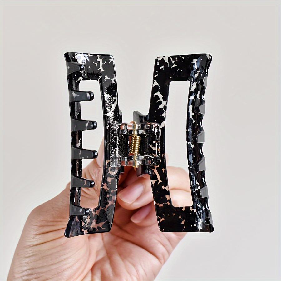 1 Piece Set for Women Multicolor Acetate Rectangular Shark Clip Y2K Style for Daily Life Wear Thick Hair Thin Hair for Casual Us