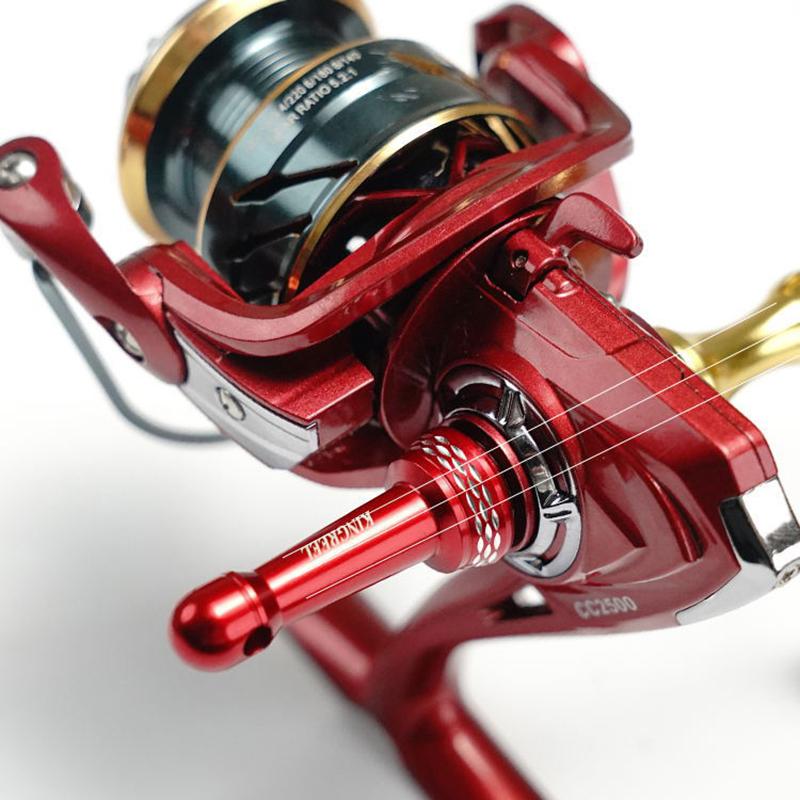 Fishing Wheel Grip Spinning Wheels Fish Wheel Double Shake Handle Cnc Metal Rocker Arm Fit Outdooring Fishing Accessories