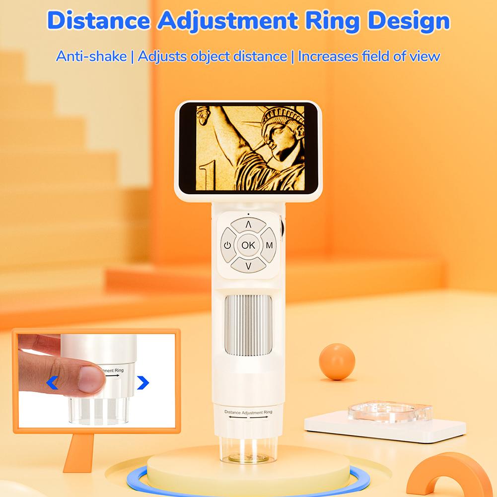 Microscope with 2.8 Inch Screen Handheld Microscope Camera 1080P HD Portable Handheld Magnifying Glass Educational Science