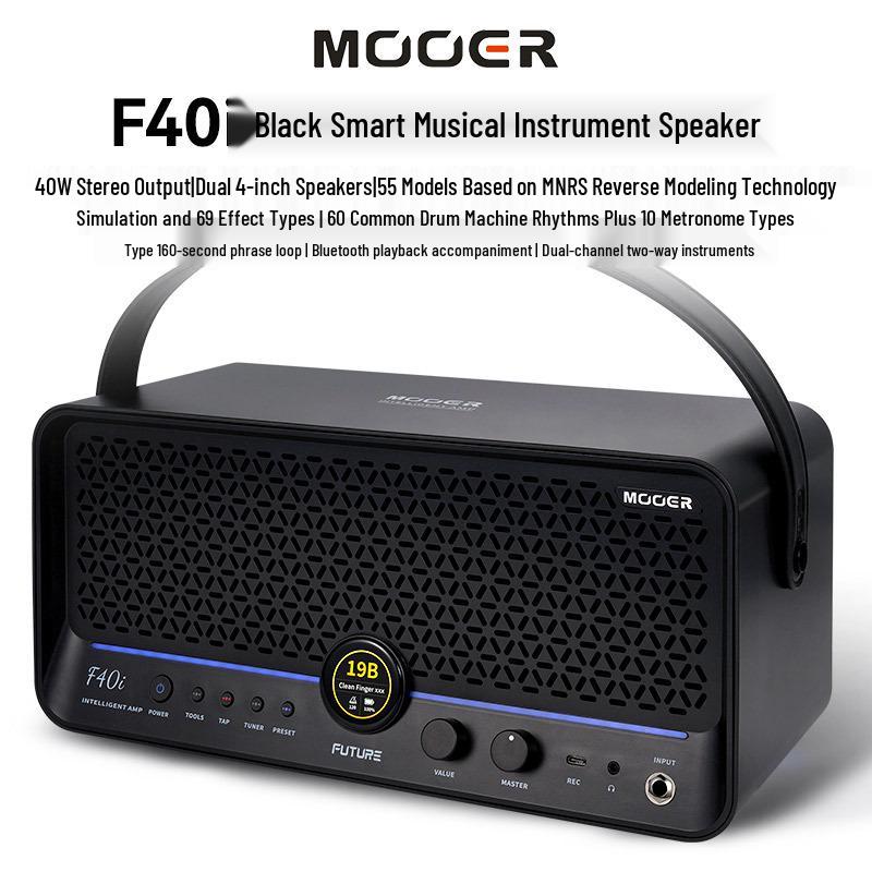 MOOER Magic Ear F40i Li Portable Electric Guitar & Bass Bluetooth Amp Speaker