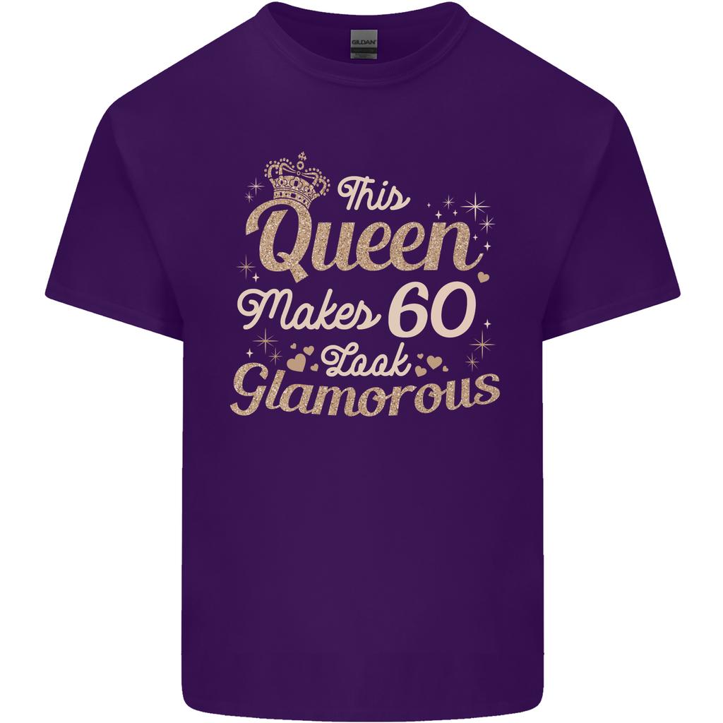 60th Birthday Queen Sixty Years Old 60 Unisexs Light Cotton TShirt