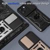 Slide Lens Armor Funda for Tecno Spark 40 4G Case for Tecno Spark 40 4G Case Magnetic Ring Stand Holder Cover Shockproof Capa