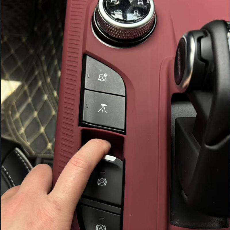 For Great Wall GWM WEY Tank 300 2024 2025 Silicone Protective Pad for Car Central Control Gear Shift Panel