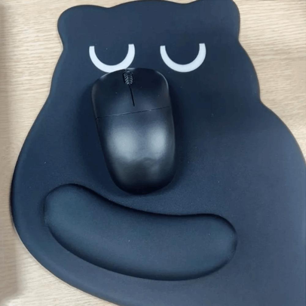 Wrist Pad Cat Large Mouse Mat Cartoon Kawaii Cat Mouse Pad Black Cat Mouse Pads  Office Desk