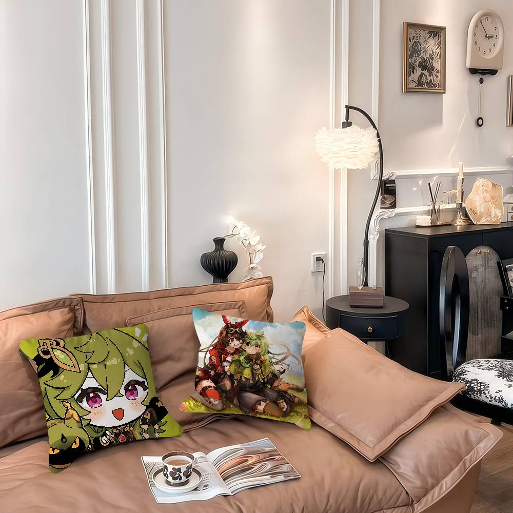 Collei Genshin Impact Cushion Cover 30x50 Polyester Sofa Cushions Decorative Throw Pillows Home Decoration Pillowcover