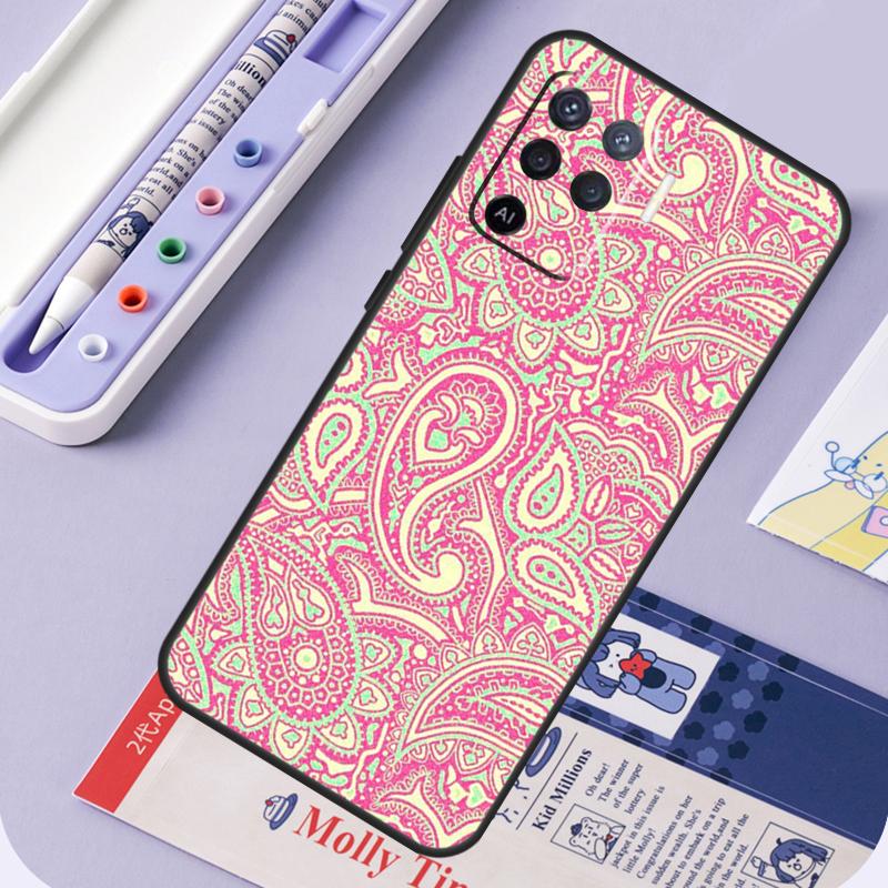 Paisley Pattern For Oppo A96 A76 A16 A94 A74 A54 A15 A18 A38 A58 A78 A98 A40 A60 A80 A57 A17 A77 A5 Pro Case