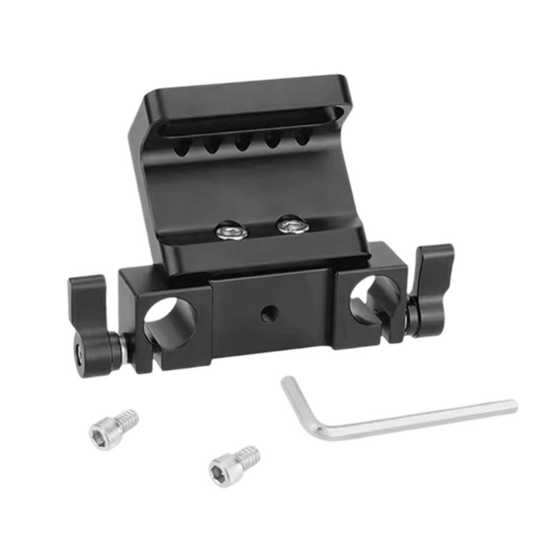 Shoulder Support Camera Baseplate with 15mm Rod Clamp Railblock Attachment for Rod Support DSLR Rig Camera Accessories 1