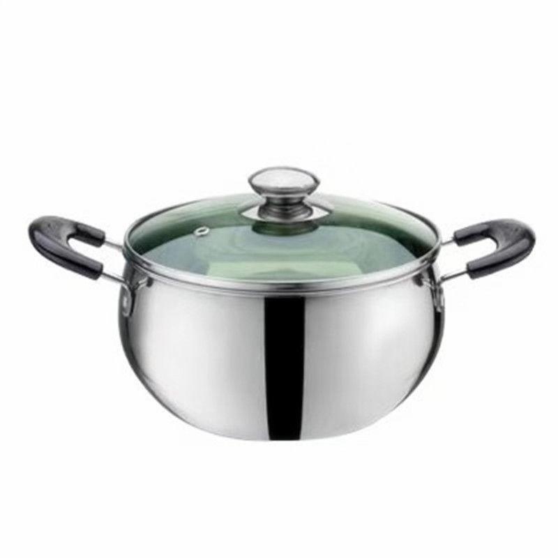 Extra Thick Large Capacity Stainless Steel Soup and Stew Pot for Induction Cookers