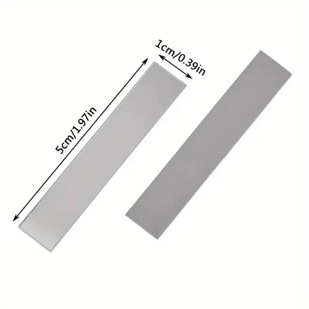 200pcs 1cmx5cm Mini LongStrip Mirror Surface Waterproof Self-adhesive Waterproof DIY Living Room Background Wall Art