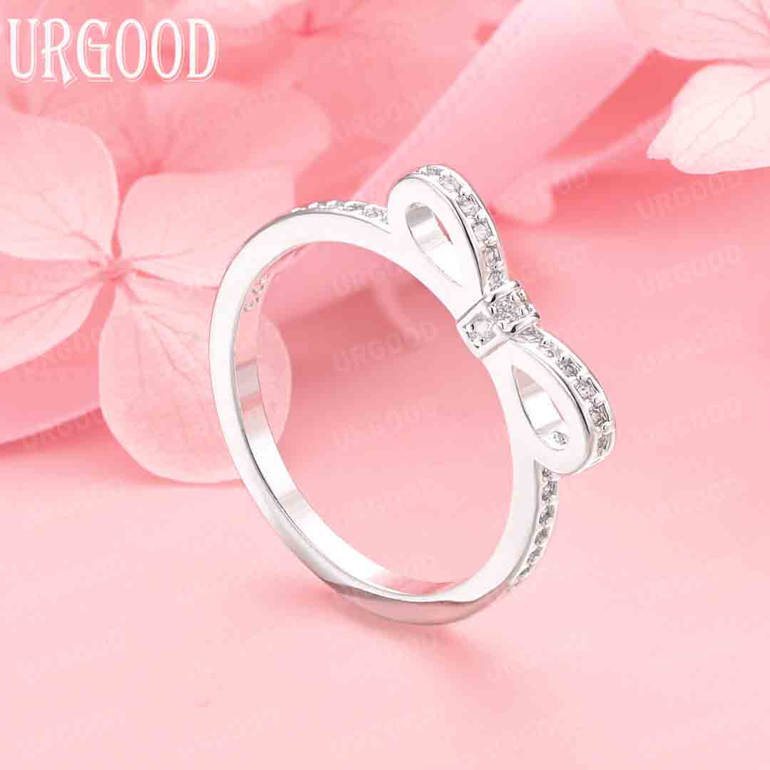 

925 Sterling Silver Fashion Wedding Jewelry AAA Zircon Ring 6#