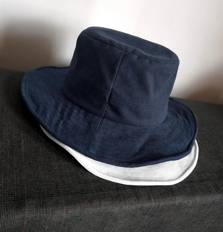 New Japanese Designer Big Head 62cm Bucket Hats Men Wide Brim Sunscreen Sun Hat High Quality Breathable Panama Party Show Cap