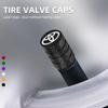 4Pcs Car Styling Metal Car Tire Valve Caps Tyre Dust Cap For Toyota Hilux Prius Auris Corolla Camry