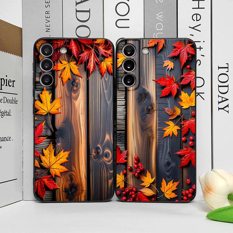 Vintage Autumn Fall Maple Leaf Pattern Phone Case for OnePlus 12 13 R 11 10 9 8 Pro Nord 4 N100 CE3 ACE2 ACE3 5G Soft Back Cover