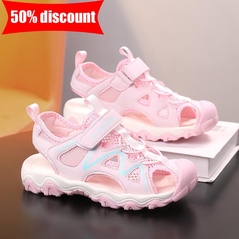 Children Sandals Girls Fashion Comfortable Summer Beach Shoes Outdoor Anti Slip Wear-resistant Walking Sandals Sports Shoes Boys