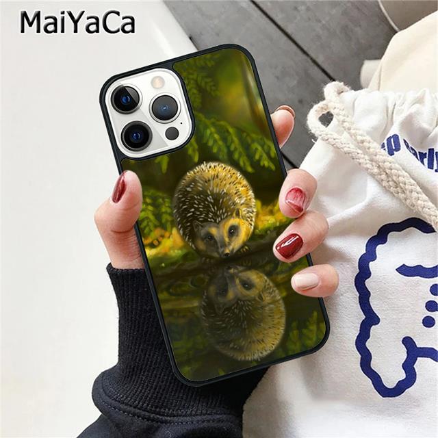 

Hedgehog Cute Phone Case Cover For iPhone 17 Air 16 15 plus 11 12 13 14 pro max coque iPhone 11pro max