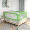 VidaXL Child Bed Safety Barrier Green 90x25 Cm Fabric