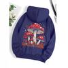 Fashion Women's T-Shirt Red Mushroom Personality Graphical Hoodie For Loose Sweatshirts Casual Sweatshirts Fashion Hooded