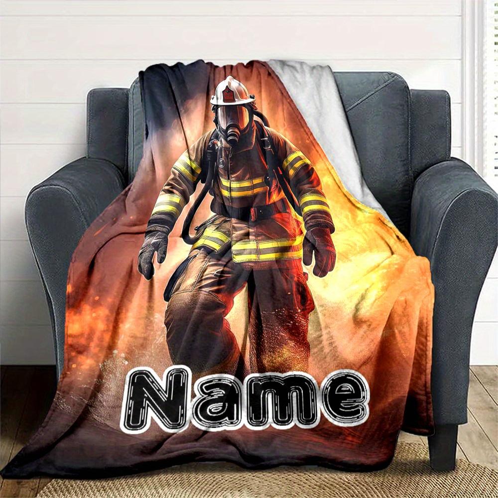 Home Firefighter Blanket Fashion Home Blankets Used For Chair Office Sofa Bed Camping Soft And Warm Giving Friends And Relatives Birthday Gifts