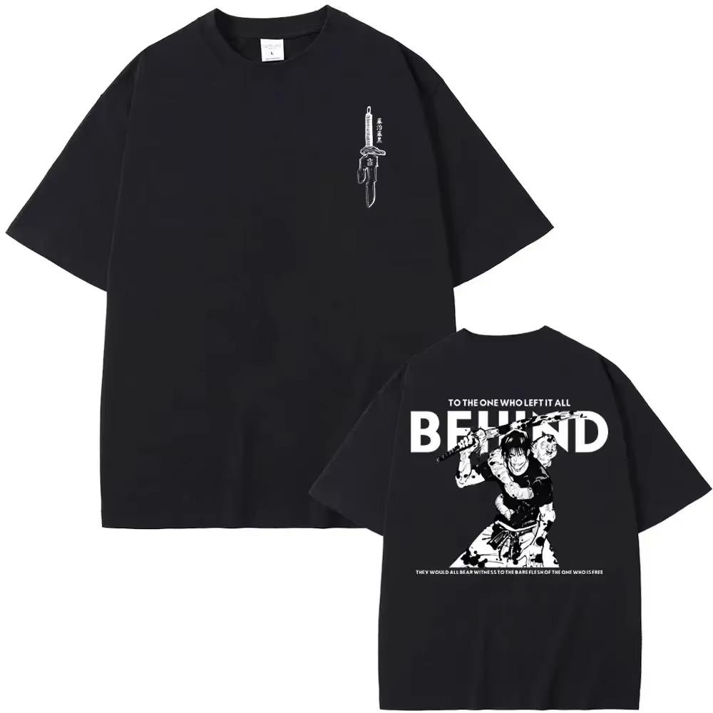 Japansk Anime Klær Tegneserie Fushiguro Toji Grafisk T-skjorte Herre Mote Oversized T-skjorte Herre Manga Mote T-skjorte Dame Overdeler