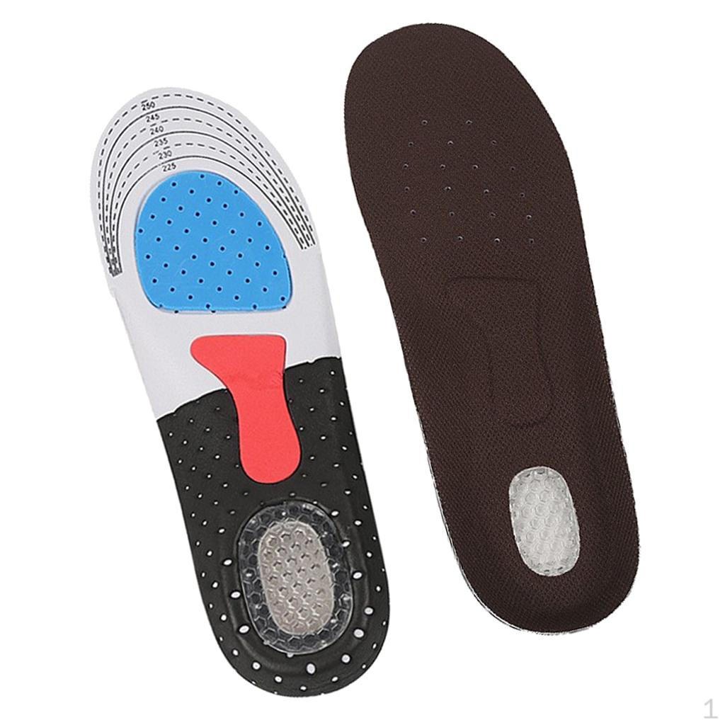 1 Pair Orthotic Arch Support Insoles Gel Cushion For Shock Absorption