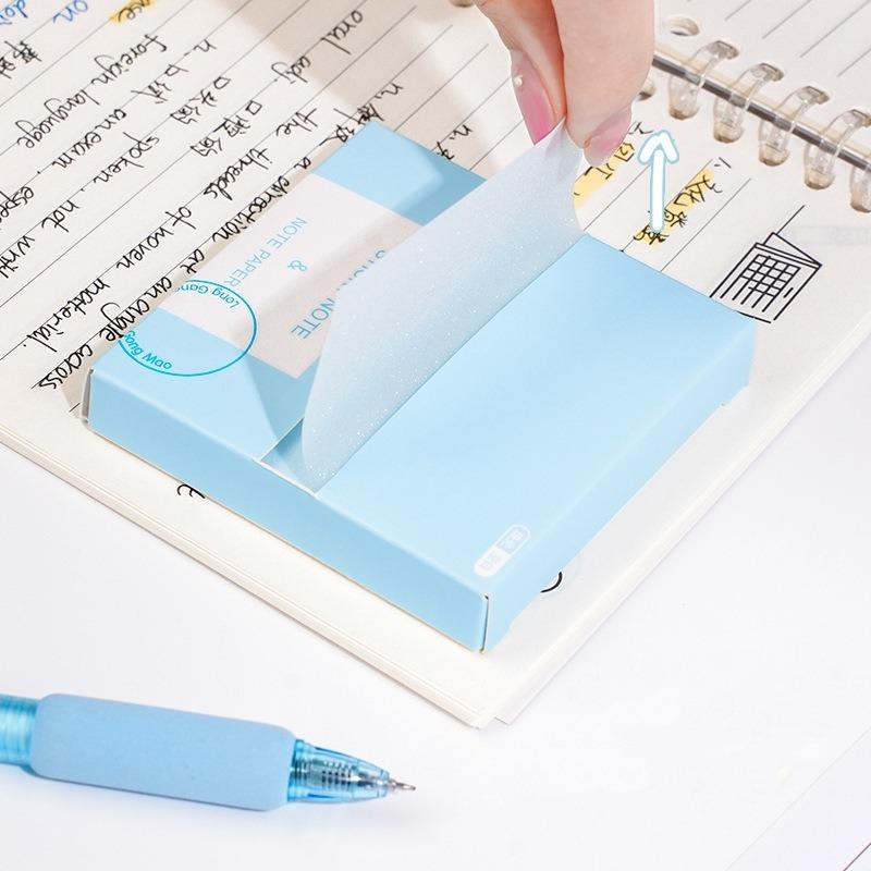 100sheets Pearlescent Color Posits Sticky Notes Pads Paper Stickers Posted It Notebook Memo Notepad Pull-out Message Sticker