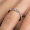 Stackable Ring 2m Full Circle with Sparkling Diamonds S925 Silver Ring Looks So White Hot Sale Ins Style