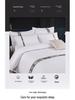 Pure White Eight-Piece Bedding Set: Duvet Cover, Quilt, Comforter & Bed Sheet