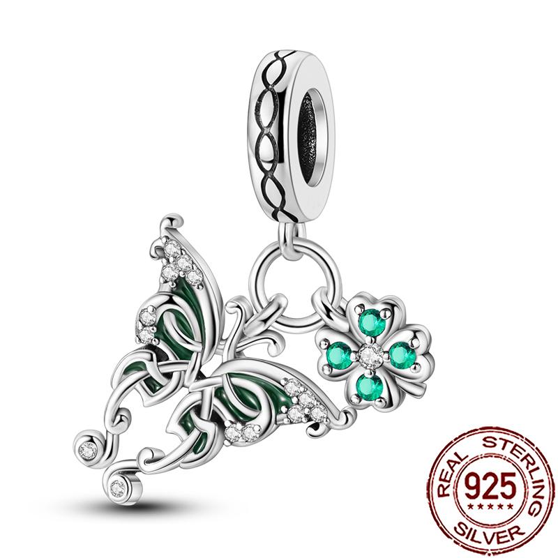 Charms Copper Angel Crucifix Cross Dangle Religious Beads Fit Snake Chain Bracelet Necklace Women Diy Jewelry