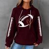 Women's Casual Printed Long Sleeve Hoodie