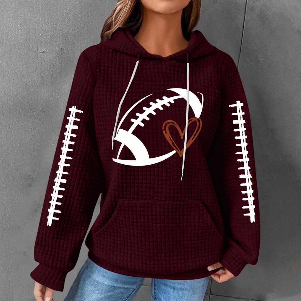 Women's Casual Printed Long Sleeve Hoodie