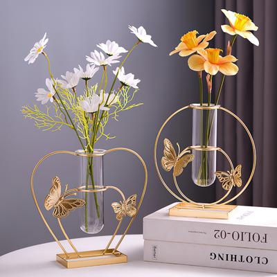 Nordisk Hydroponisk Vas Bordsdekorationer Minimalistisk Design Vas Simulerad Blomhållare för Bröllopsdekoration & Heminredning