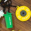 Mini Fitness Series Pendant Heart Buckle Simulation Dumbbells Keyring  Bodybuilder