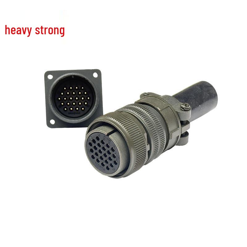 Heavy Duty 24-Pin Male/Female Connector Plug & Socket (US Standard) MS3106A24-28S/MS3102A24-28P