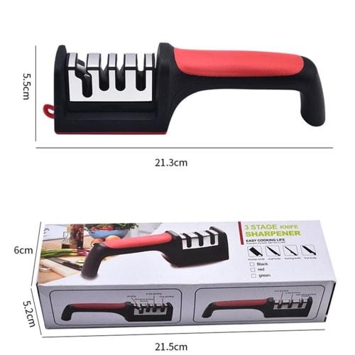 4-Level Manual Knife Sharpener, Lightweight and Convenient, Restores Sharpness, Sharpens Scissors, with Hanging Hole, for Home and Outdoor Use