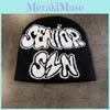 Hat Fashion Knitted With Letter Embroidery Design For Teens Fall Waer Seasons