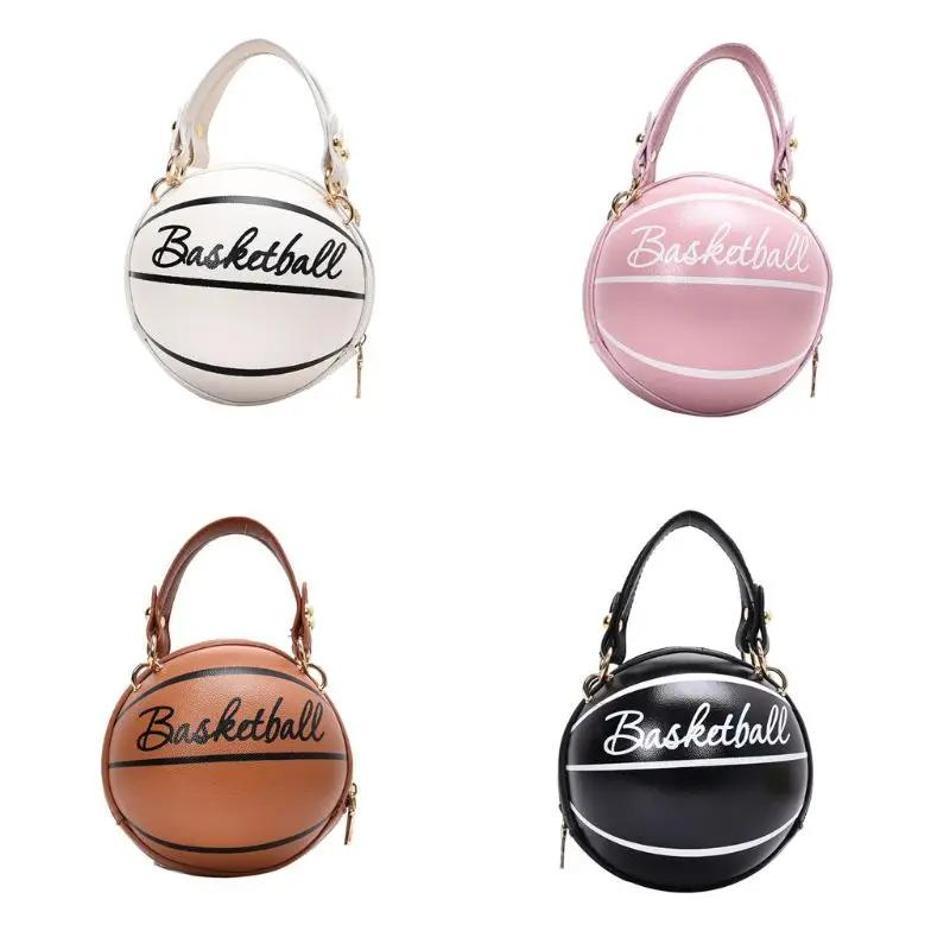 1 Stück Neue Damen Tasche Modische Kette Basketball Vielseitige Umhängetasche Personalisierte Runde Balltasche