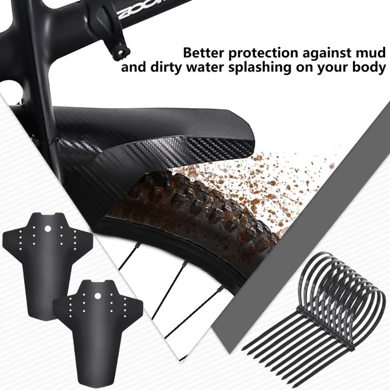 1 Set of Bicycles Front Rear Mud Guard for Mountain Bikes Bicycles Mud Guard Adjustable Bicycles  Front Rear Mudguards