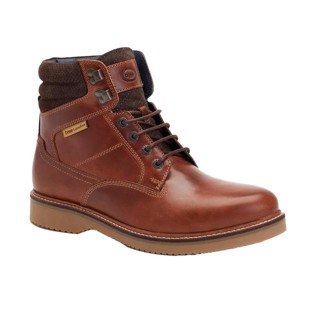 BASE LONDON Mens Bradley Leather Ankle Boots
