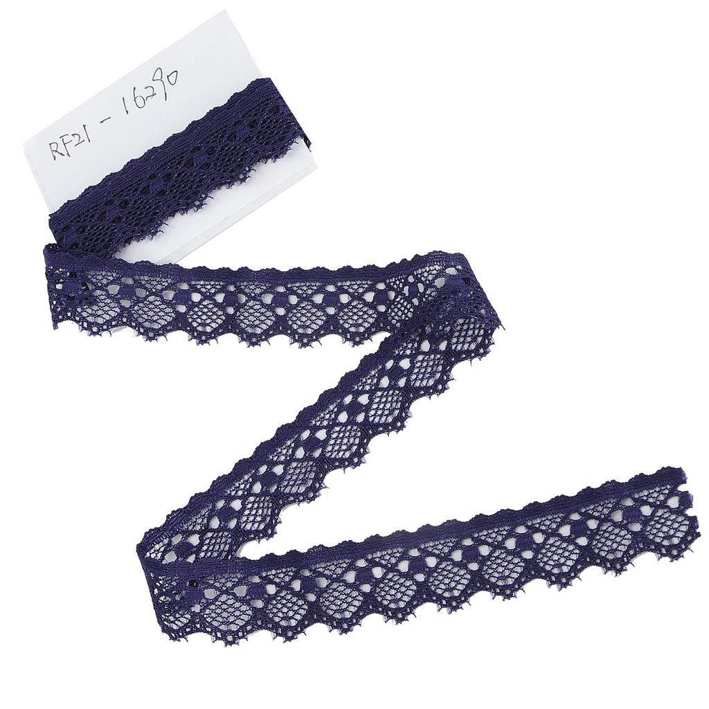 Lace Ribbon Clothing Accessories Decorating Crafts DIY Materials 10 Yard 2cm Width Dark Blue