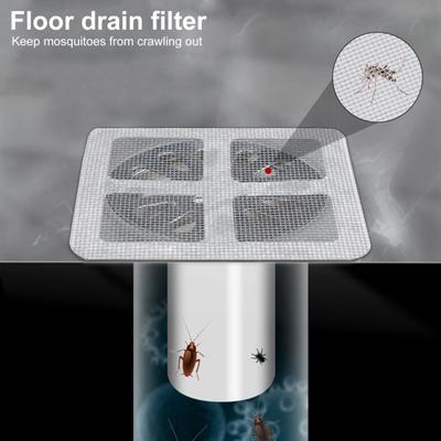 10/20/25/50/100Pcs Disposable Hair Drain Stickers Floor Drain Mesh Stickers Easy Removal Smooth Water Flow Hair Catcher Shower Drain Cover