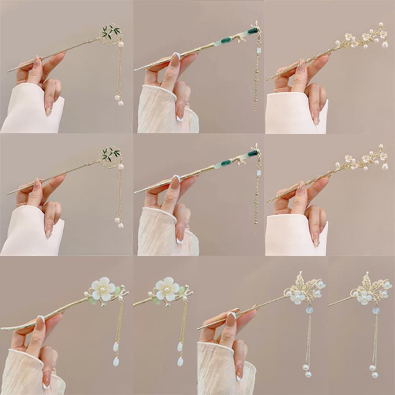 Metal Hairpins Elegant Temperament Simple Chinese Style Hair Clip Hair Accessories