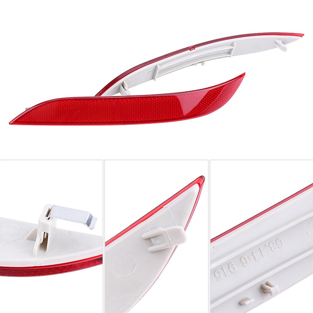 Rear Bumper Reflector Lamp for BMW 5 Series E60 2005~2008 63146915039 63146915040 Warning Reflective Lights Strips Accessories