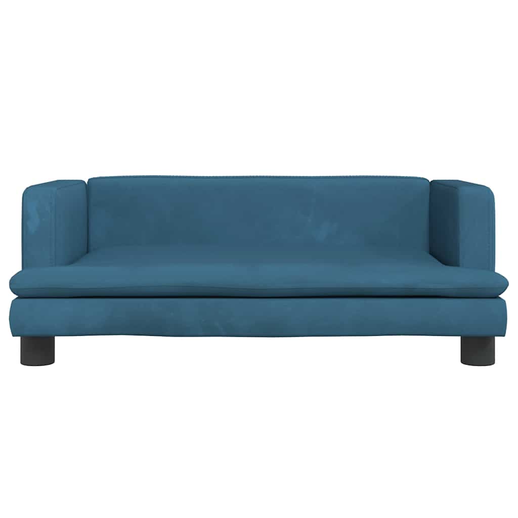 Dog Bed Blue 80x45x30 cm Velvet