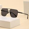 Steel leather no screw fashion unisex sunglasses UV protection casual style, sunscreen sunglasses