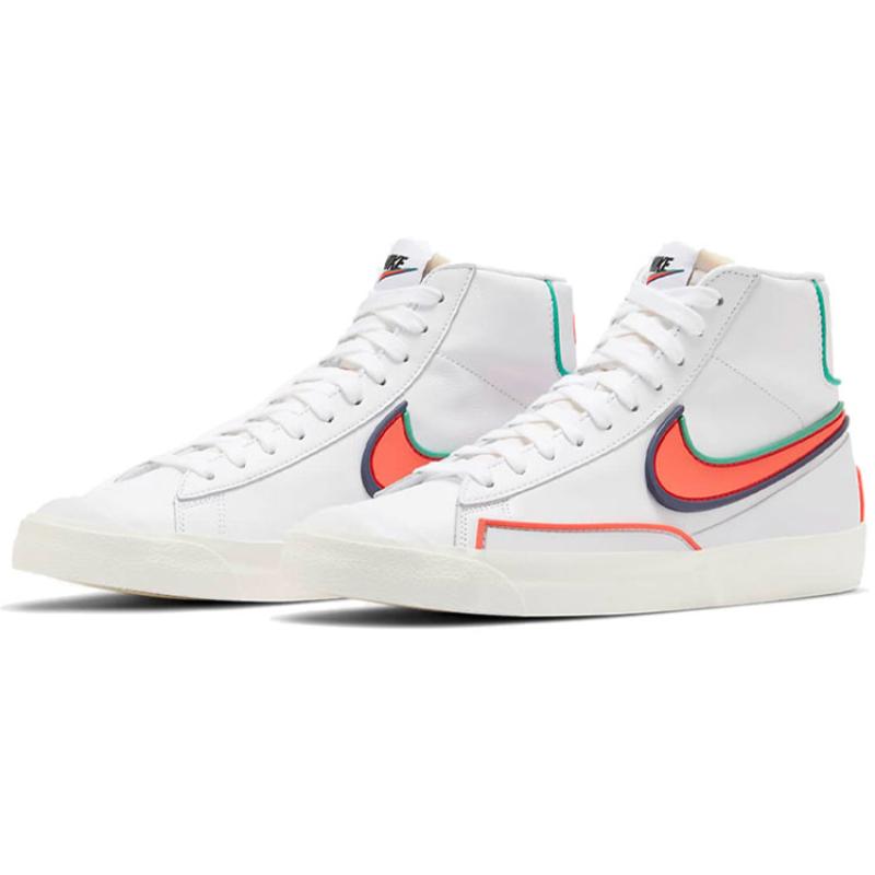 Nike Blazer Mid 77 Infinite White Blue Void Crimson Sneakers Skateboard Shoes DA7233-102