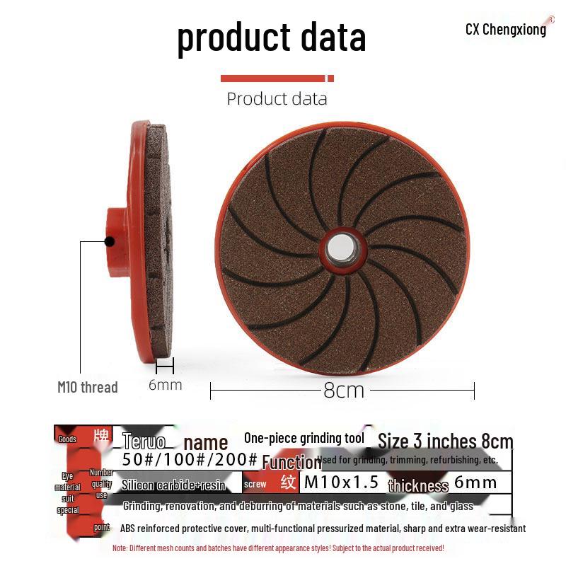 Ettstykke Marmorstein Flis Polering & Avgrading Slipeskive for Vinkelsliper